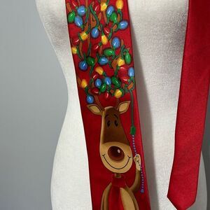 Hallmark Rudolph Christmas tie